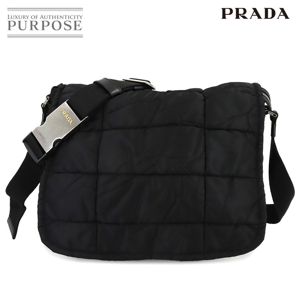 Prada Quilted Shoulder Bag Black